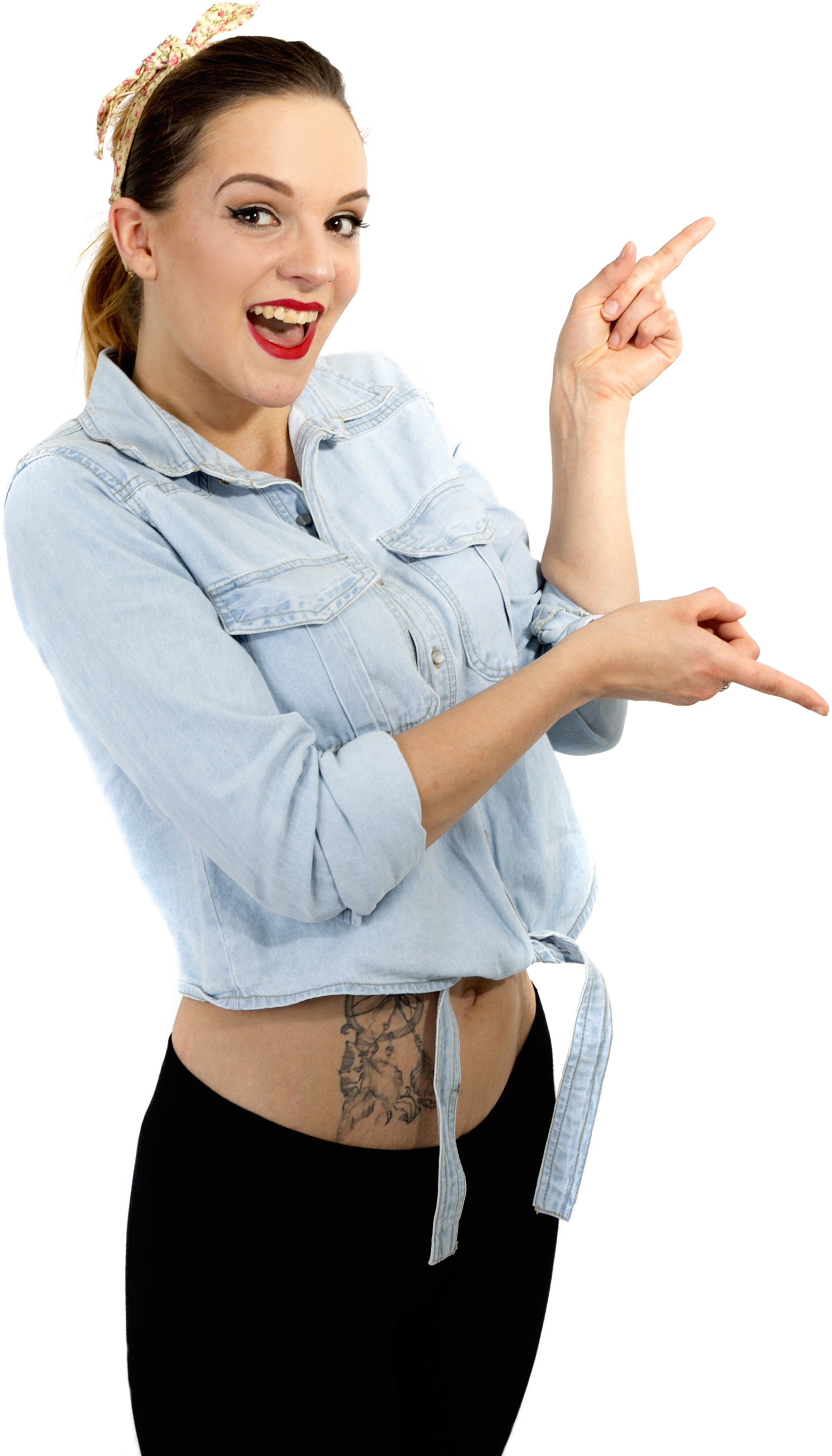 Join My Free Community - Point Girl Hand Png (3459x4391), Png Download