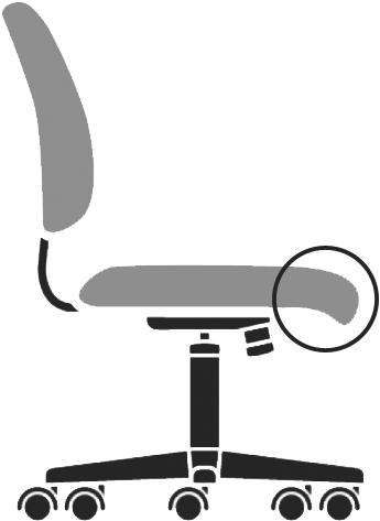 Waterfall Seat - Seat Depth (553x553), Png Download