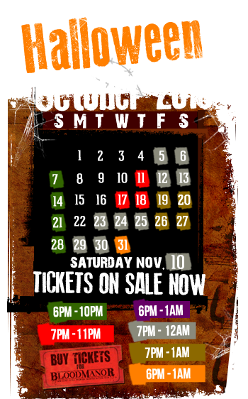 Blood Manor October 2014 Schedule - Blood Manor (349x603), Png Download
