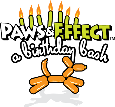 The Birthday Bash - Paws & Effect (400x373), Png Download