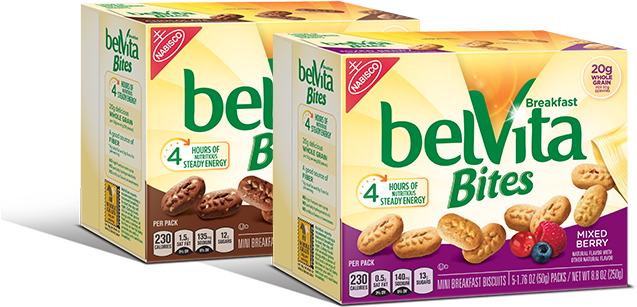 Belvita Bites (636x367), Png Download