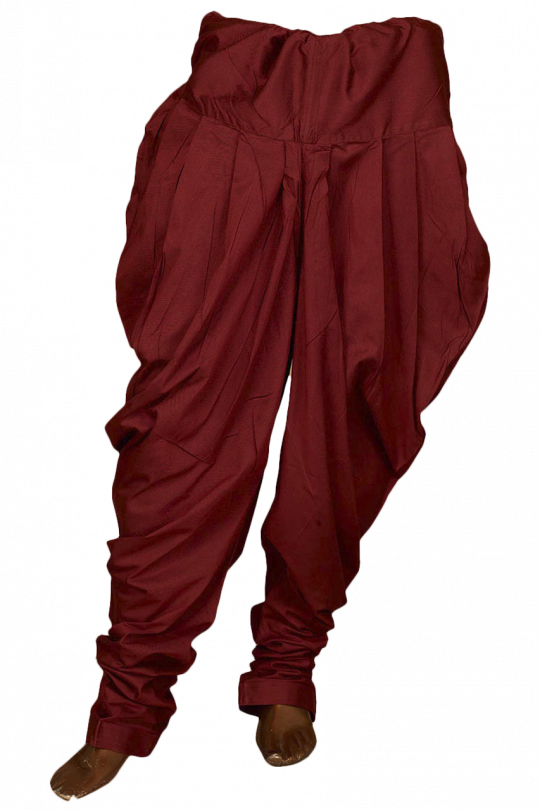 Buy Maroon Patiala For An Ethnic Attire - Patiala Pants For Mens (540x810), Png Download