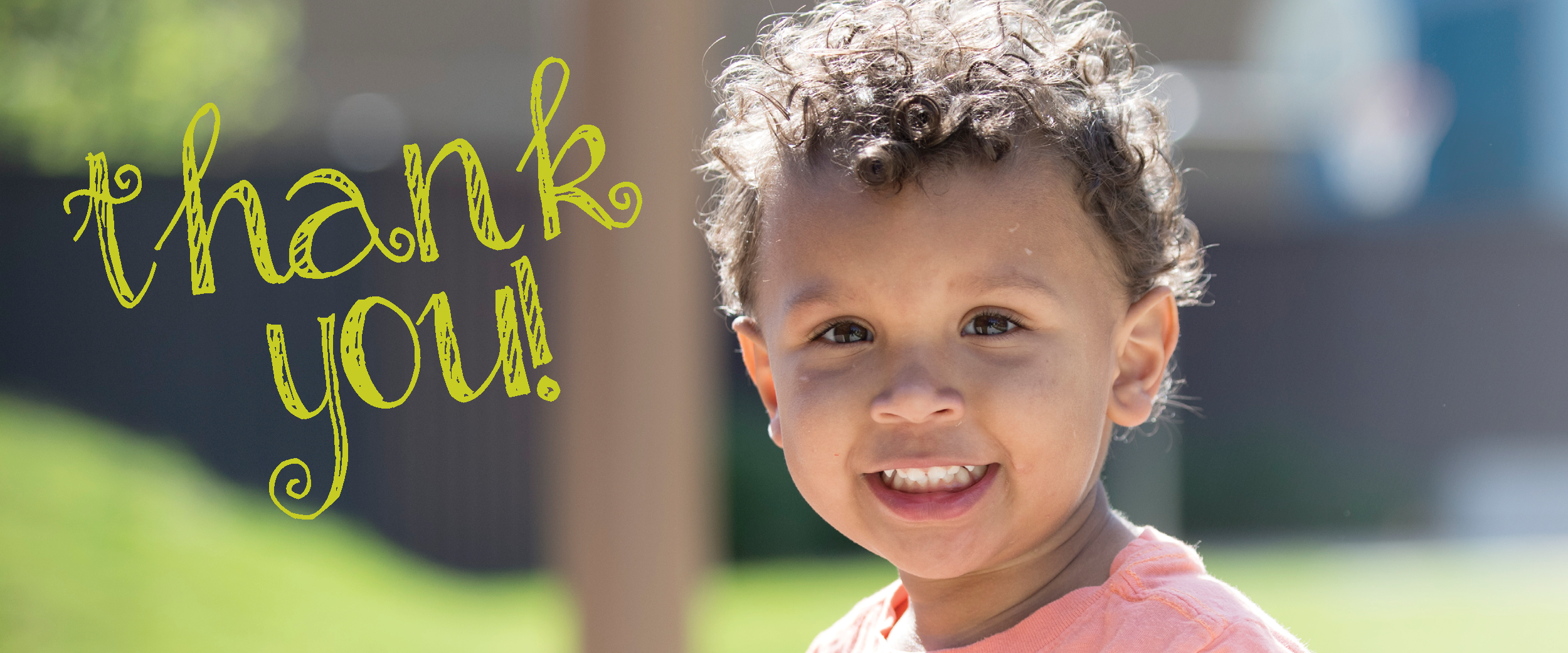 Thank-you2 - Toddler (2500x1042), Png Download