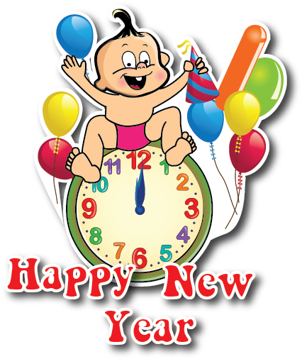 Viber Happy New Year Sticker - New Year Sticker 2017 (431x523), Png Download