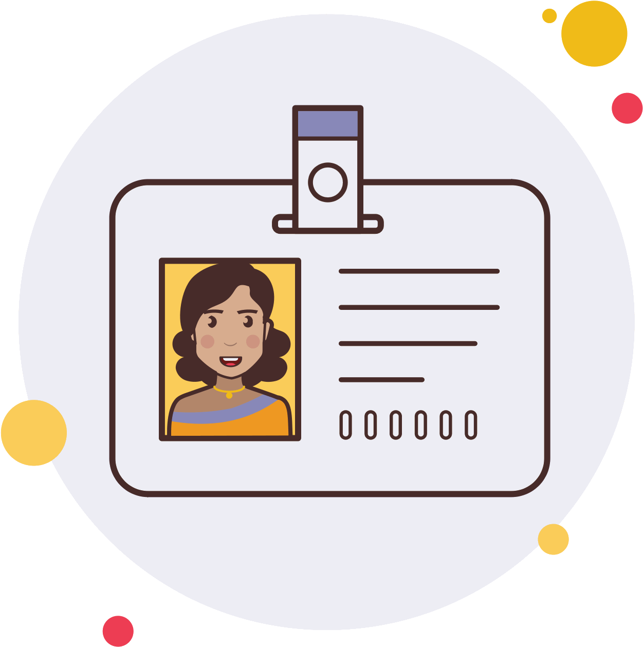 Id Indian Girl Icon - Circle (1600x1600), Png Download