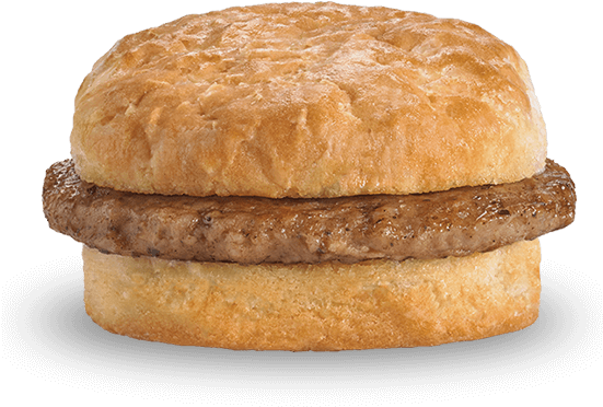 Sausage & Biscuit - Breakfast Sandwich (550x473), Png Download