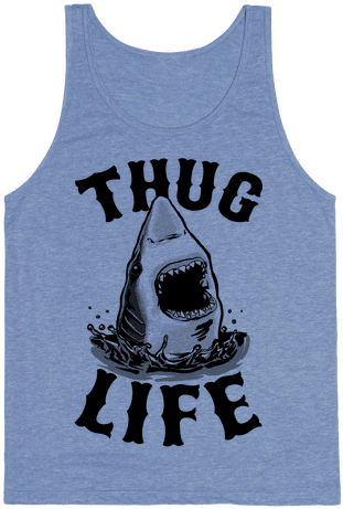 Thug Life Shark Tank Top - Thug Life T Shirt Png (484x484), Png Download