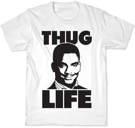 Carlton Thug Life Shirt (484x484), Png Download