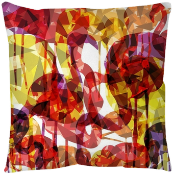 Abstract Color Splashes Vector Background Throw Pillow - Canvas (400x400), Png Download