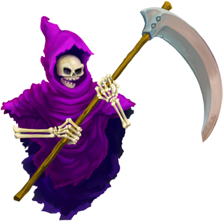 Grim Reaper Pixel Art (600x500), Png Download