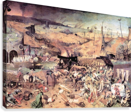 Triumph Of Death By Pieter Bruegel Canvas Print - Hieronymus Bosch Triumph Of Death (428x365), Png Download
