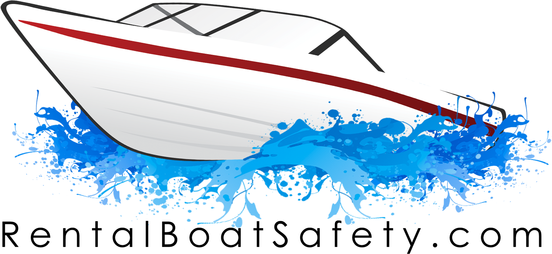 Rental Boat Safety Logo - Boat Rental Logo (2000x1025), Png Download