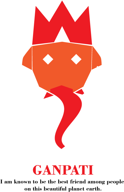 Ganpati Icon For The Festival Profile - Illustration (842x823), Png Download