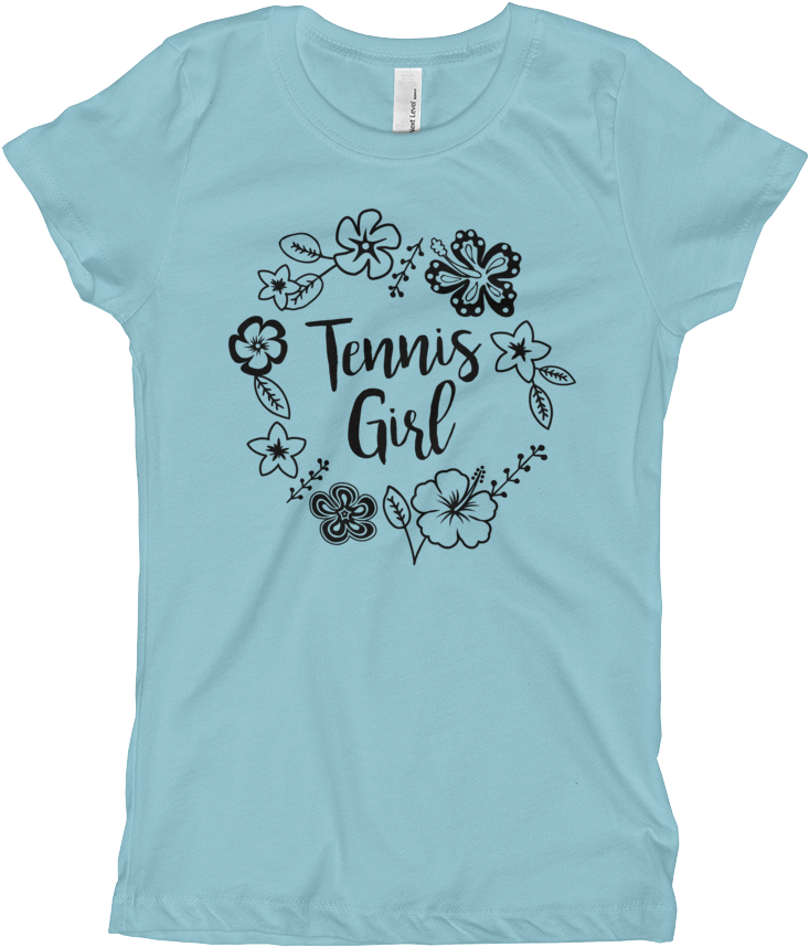 Tennis Girl Tee (1000x1000), Png Download
