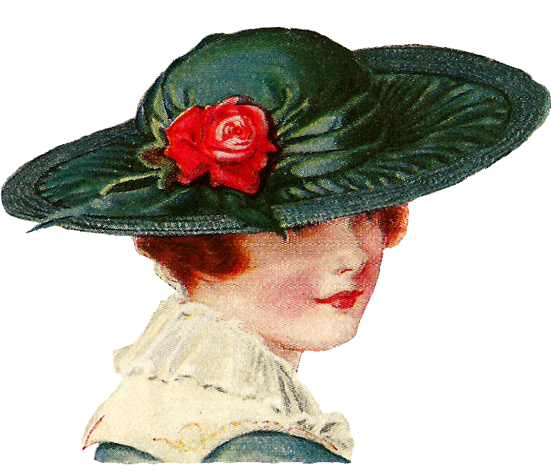 Vintage - Vintage Woman Hat Png (994x870), Png Download