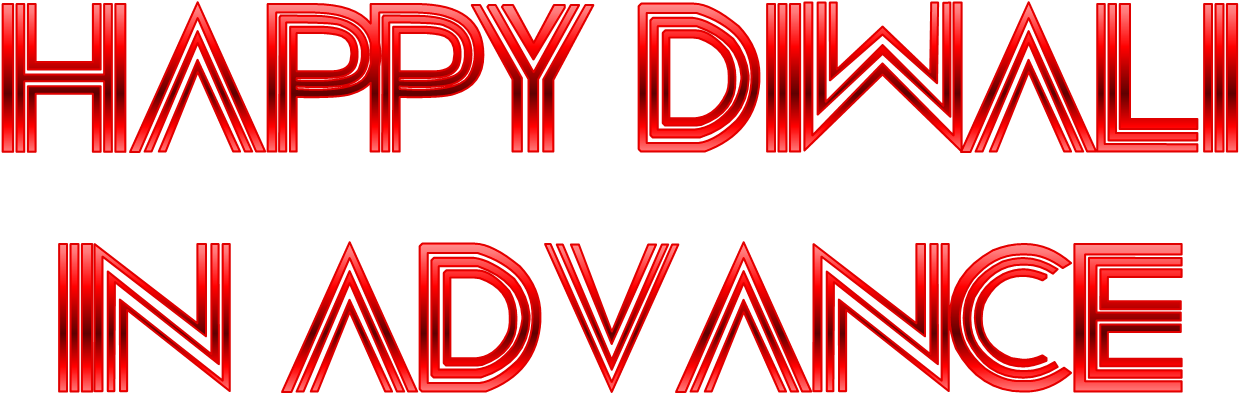 Happy Diwali In Advance Png Image Background - Portable Network Graphics (1297x492), Png Download