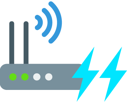 High-speed Internet - Wifi Router Icon Png (417x338), Png Download
