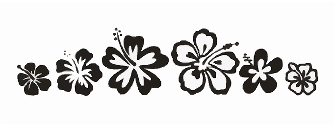 Tribal Pattern Flower Floral Hawaii Tattoo - Tribal Blomma (680x340), Png Download