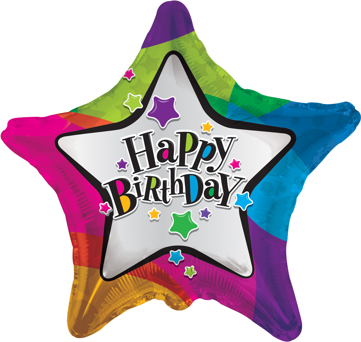 18 Birthday Stars Balloons All American Balloons - Birthday Stars 46cm Mylar Balloon 5 Pack (1200x1159), Png Download