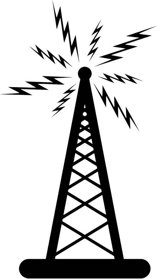 High Speed Internet In The Country - Radio Tower Vector (520x925), Png Download