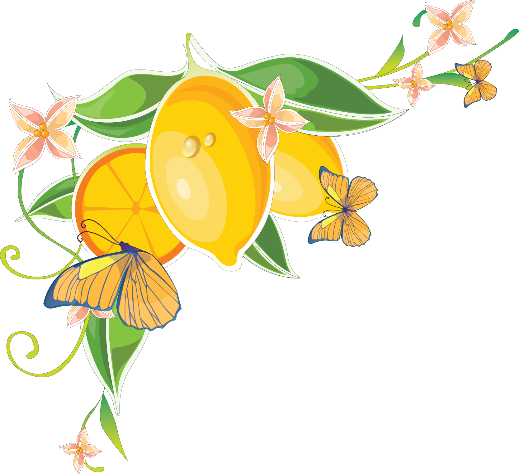 Flower Wall Mural - Bright Yellow (1667x1520), Png Download