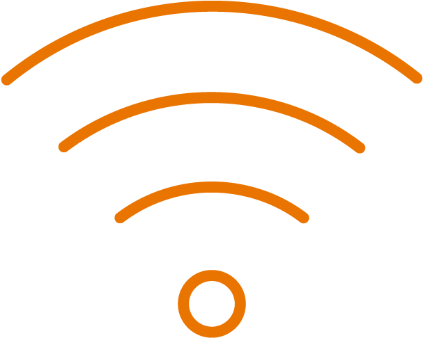 All Home Services Internet Tv - Orange (750x750), Png Download