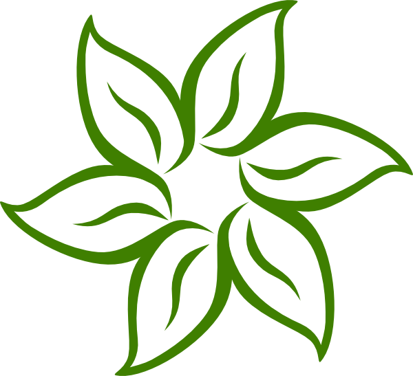 Flower - Clipart Flowers Design Black And White (600x547), Png Download