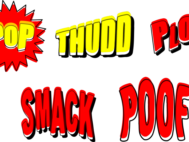 Special Effects Clipart Comic Book - Sound Effects Clipart (640x480), Png Download