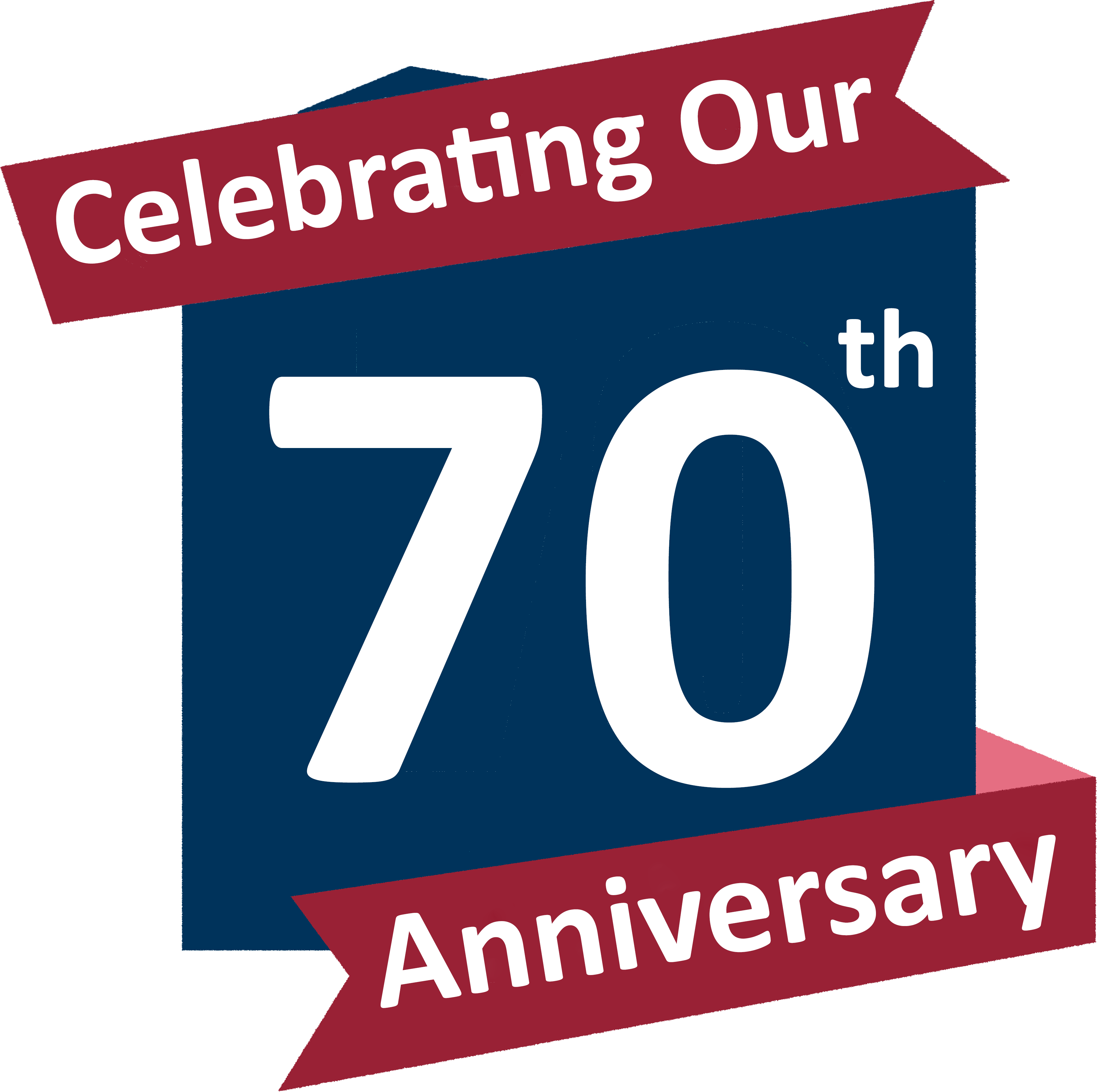 70 Anniversary Final Badge - Anniversary (3583x3566), Png Download