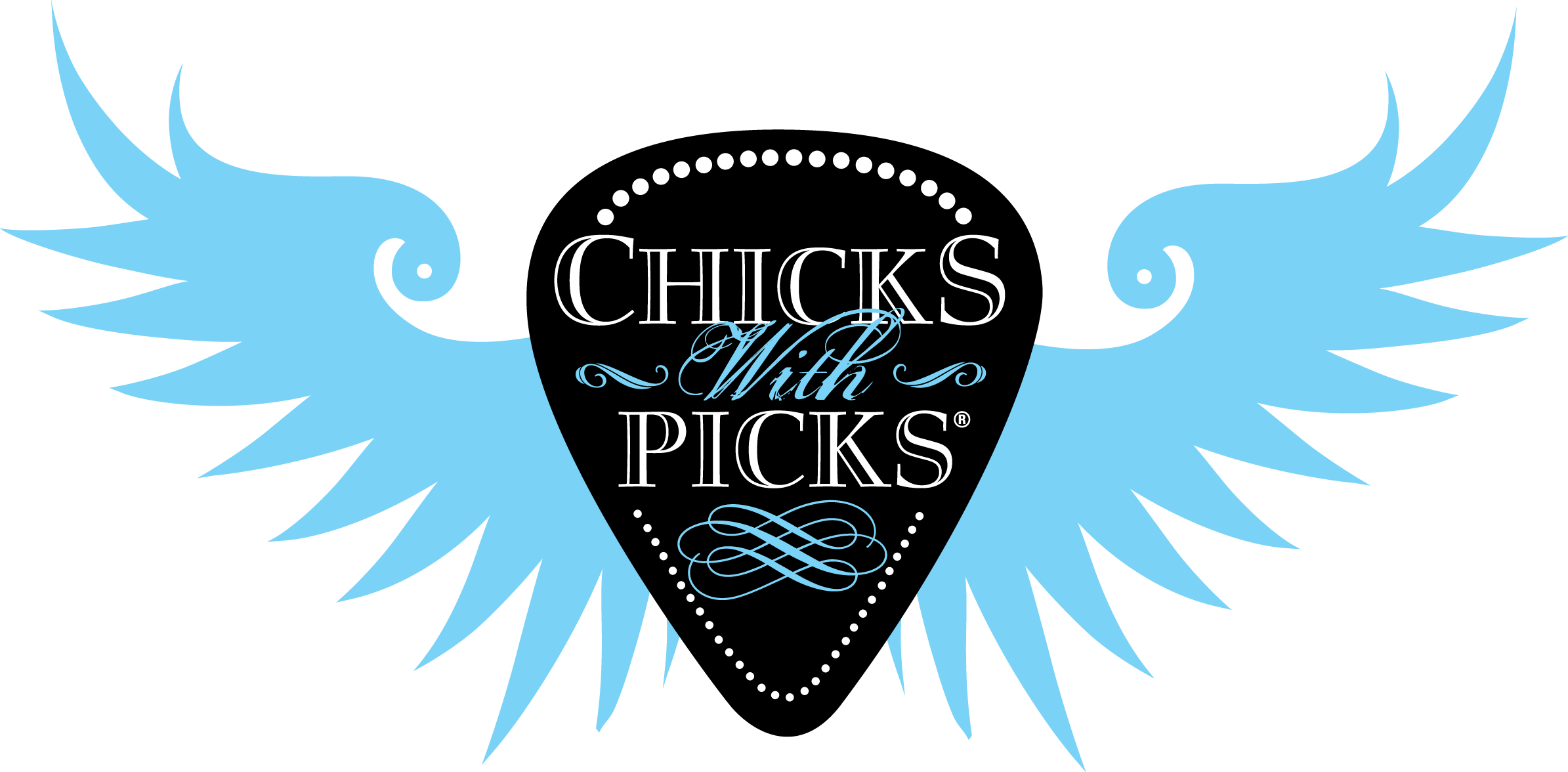 Rasterized File - Chicks With Picks (2389x1176), Png Download