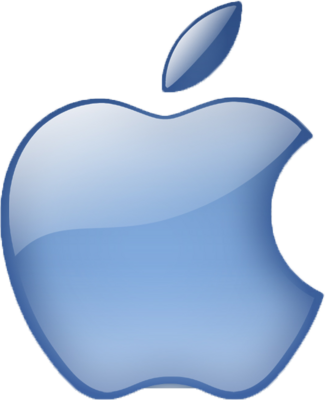 Free Application Icon File Page - Apple Logo Aqua Version (325x400), Png Download