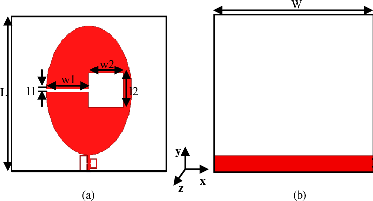 Schema Of The Dual Band-rejected Antenna - Diagram (772x413), Png Download