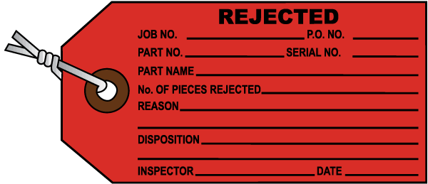 Rejected Inventory Tag - Circle (600x259), Png Download