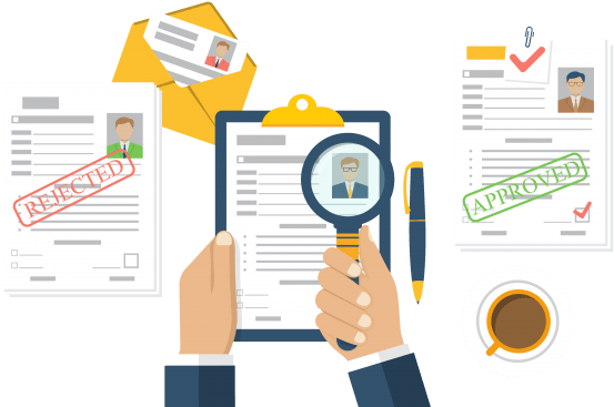 One Is Stamped Rejected, One Is Stamped Accepted - Stock Illustration (600x395), Png Download