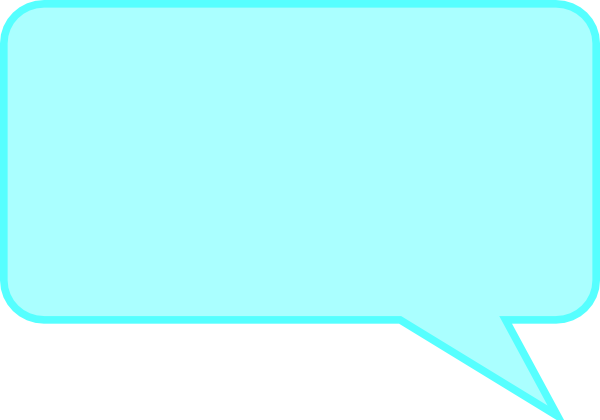 How To Set Use Dialog Bubble Rectangle Blue Svg Vector (600x420), Png Download