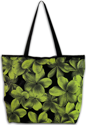 Plumeria - Plumeria - Hawaiian Print Mesh Beach Tote Bags (500x500), Png Download