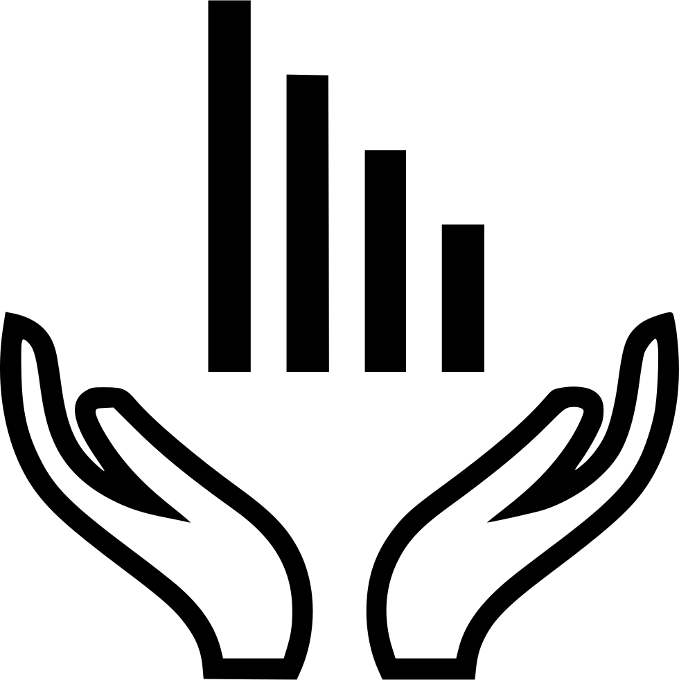 Hands Bars Analyze Report Open Comments - Hands With Gears Icon (980x982), Png Download