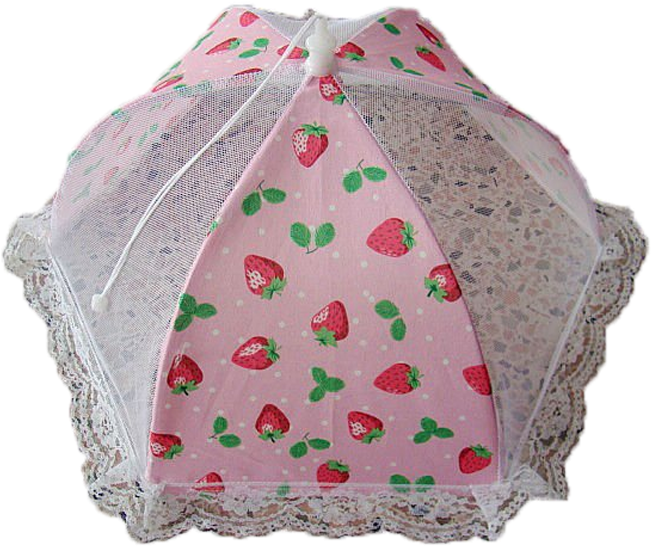Mosquito Net Food Cover Tent Strawberry - Umbrella (800x800), Png Download