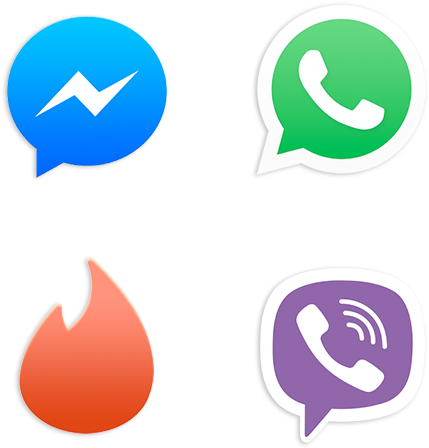 Be More Social - Facebook Messenger (540x540), Png Download