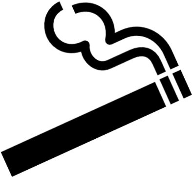 Black And White Clip Art Cigarette (800x600), Png Download