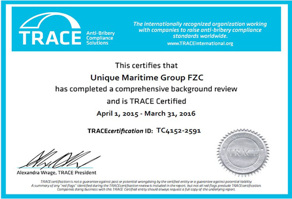One Of The World's Leading Integrated Turnkey Subsea - Trace Certificate Anti Bribery (800x500), Png Download