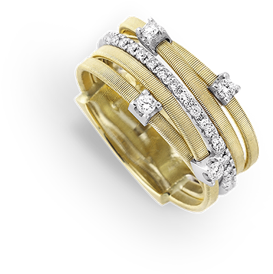 Related - Marco Bicego Goa Ring With Diamonds (1000x1000), Png Download