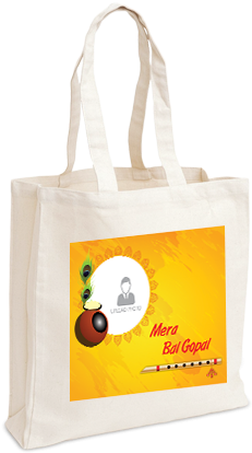 Mera Bal Gopal Tote Bags - Indian Cloth Bags (284x426), Png Download