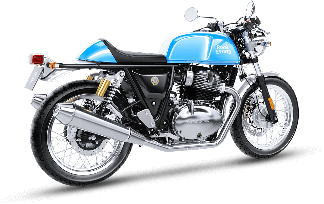 Ventura Blue Rear 3-quarter - Royal Enfield Interceptor 650 (1200x800), Png Download