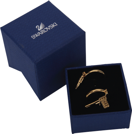 Swarovski James Bond Golden Gun Ring - James Bond (709x709), Png Download