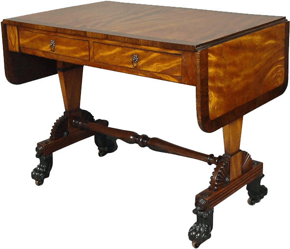 Regency Satin And Rosewood Sofa Table, In The Manner - Rosewood Sofa Table (750x750), Png Download