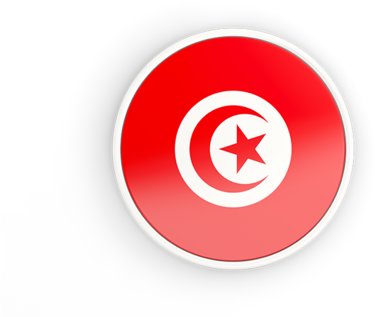 Tunisia Flag Circle Png (640x480), Png Download