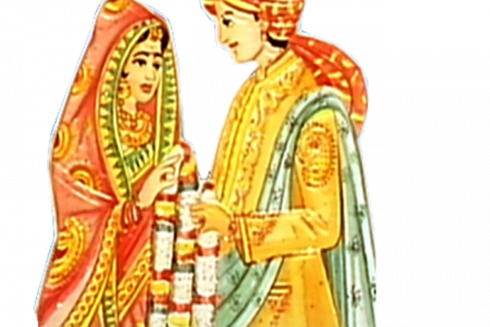 Festival Clipart Indian Wedding - Indian Wedding Cliparts Png (450x300), Png Download