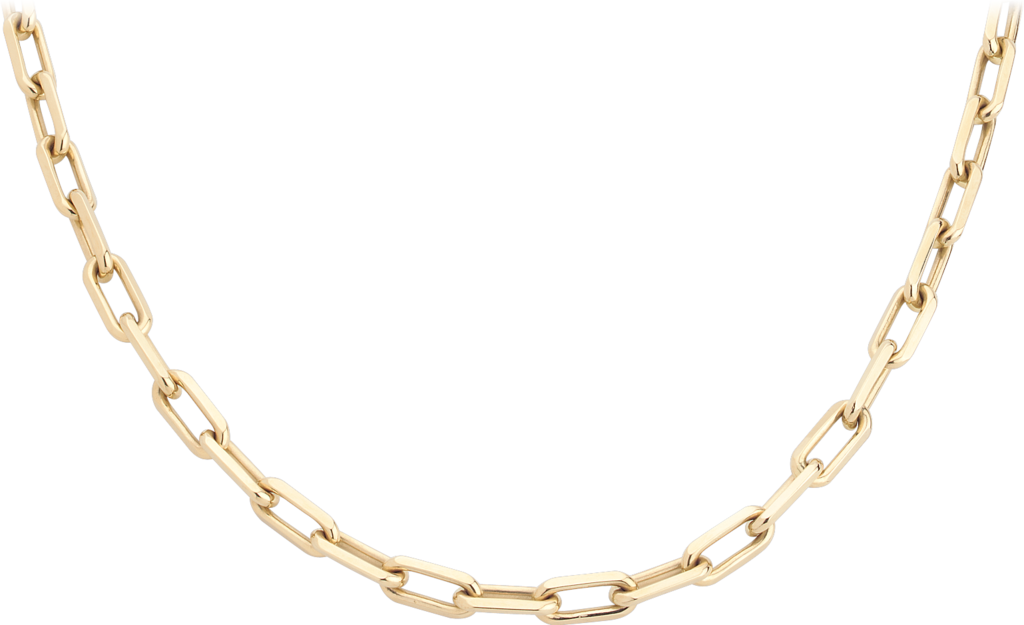 Santos De Cartier Necklaceyellow Gold - Gold Neck Chain Design (1024x625), Png Download