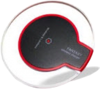 Fantasy Wireless Charger K9 For Iphone Samsung Black, - Clear Qi Wireless Fast Charger Chargeur Pad Pour Samsung (500x500), Png Download